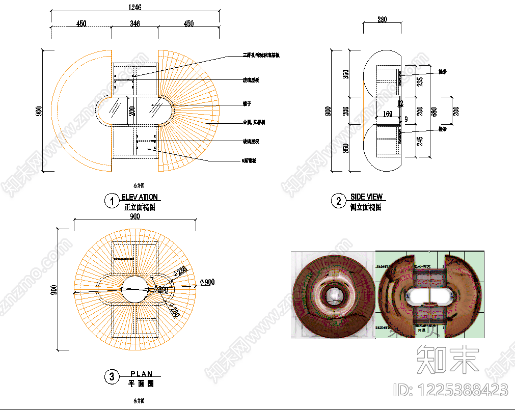 柜子cad施工图下载【ID:1225388423】