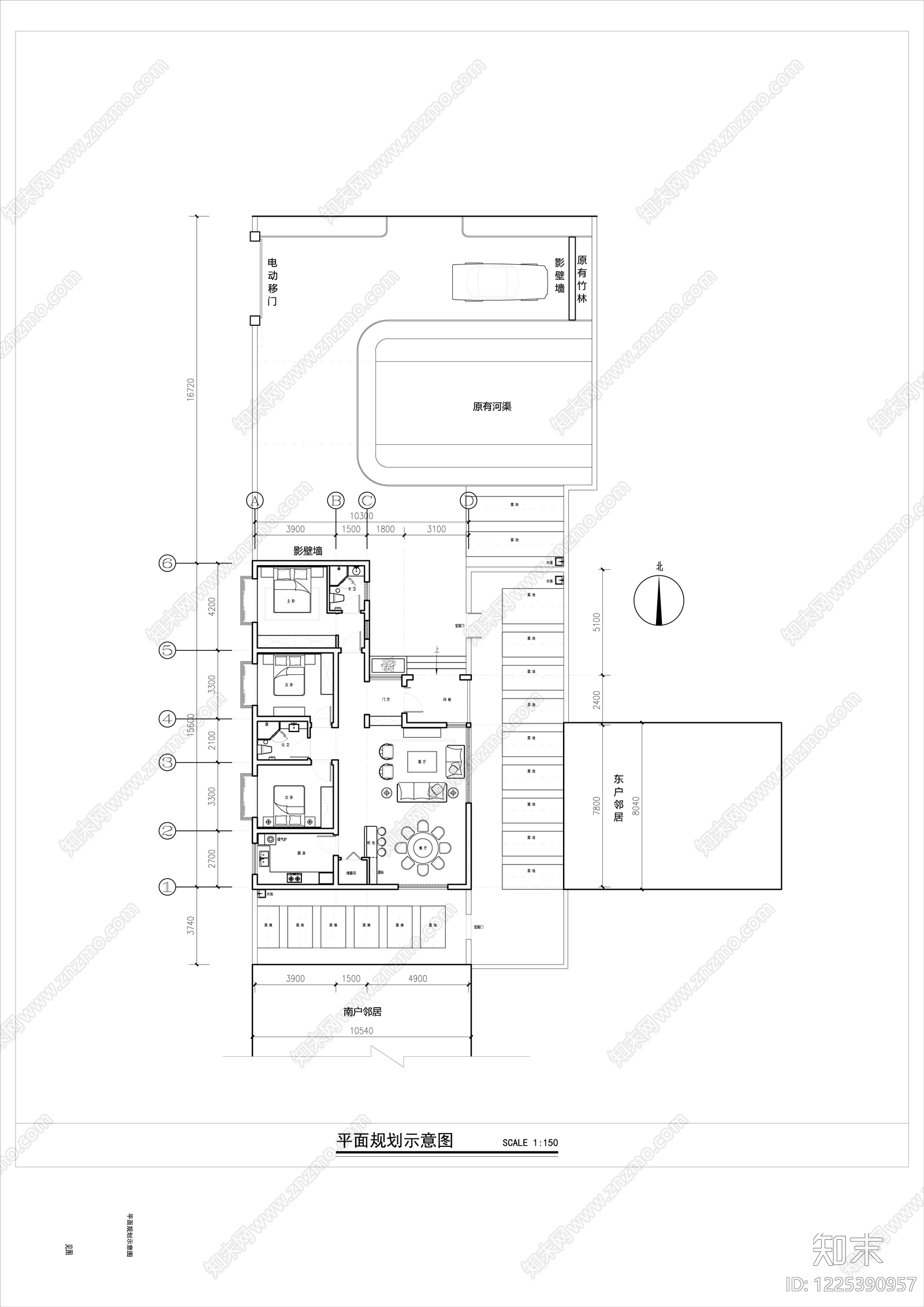 大平层cad施工图下载【ID:1225390957】