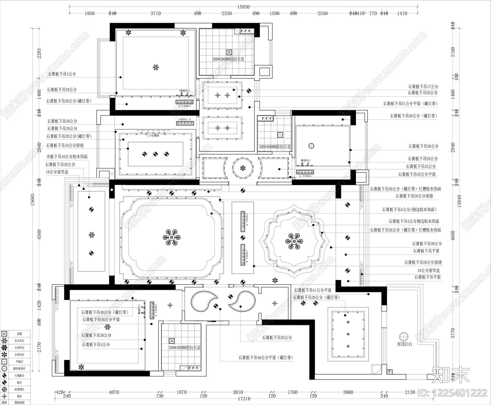 大平层cad施工图下载【ID:1225401222】