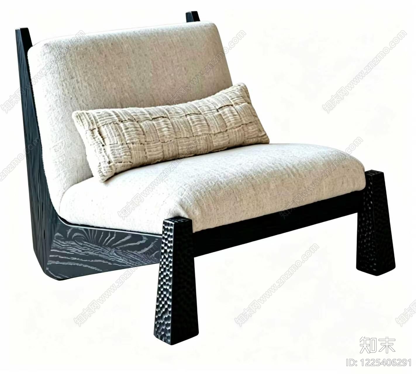 侘寂单人沙发3D模型下载【ID:1225406291】