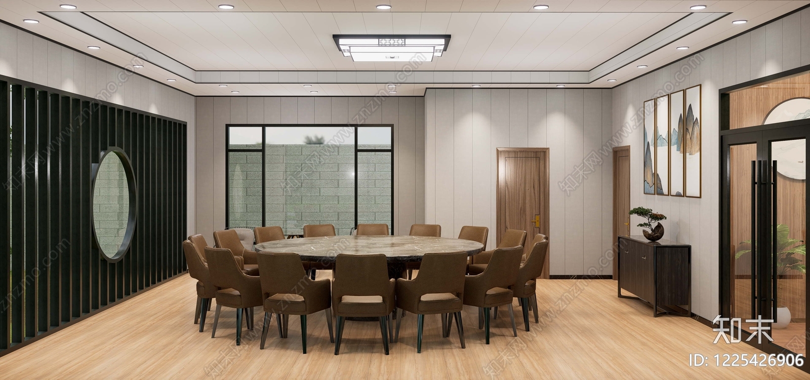 新中式乡村民房SU模型下载【ID:1225426906】