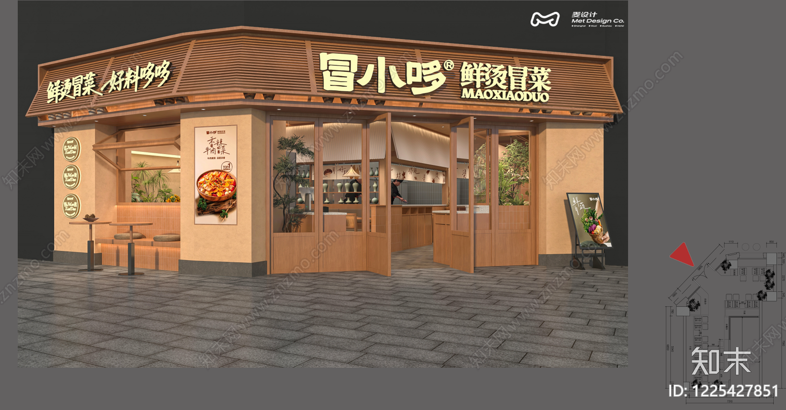 中餐厅cad施工图下载【ID:1225427851】