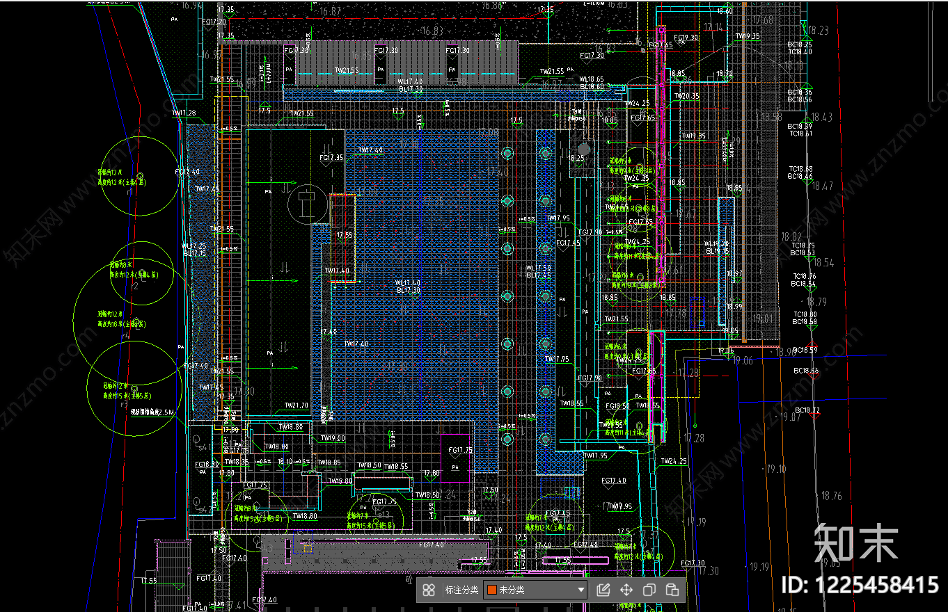 示范区景观cad施工图下载【ID:1225458415】