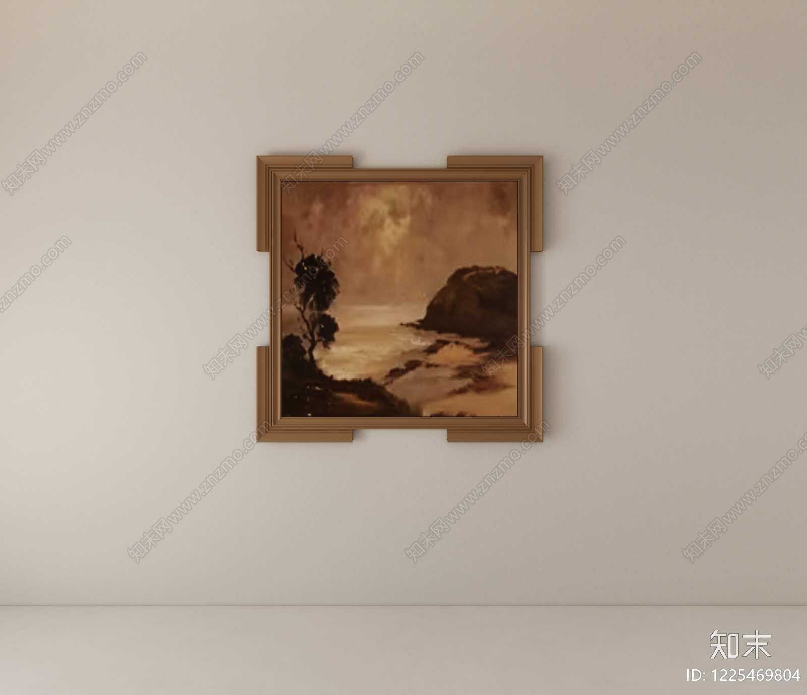 复古挂画SU模型下载【ID:1225469804】