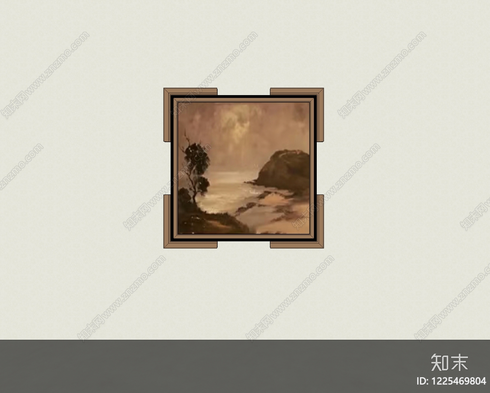 复古挂画SU模型下载【ID:1225469804】