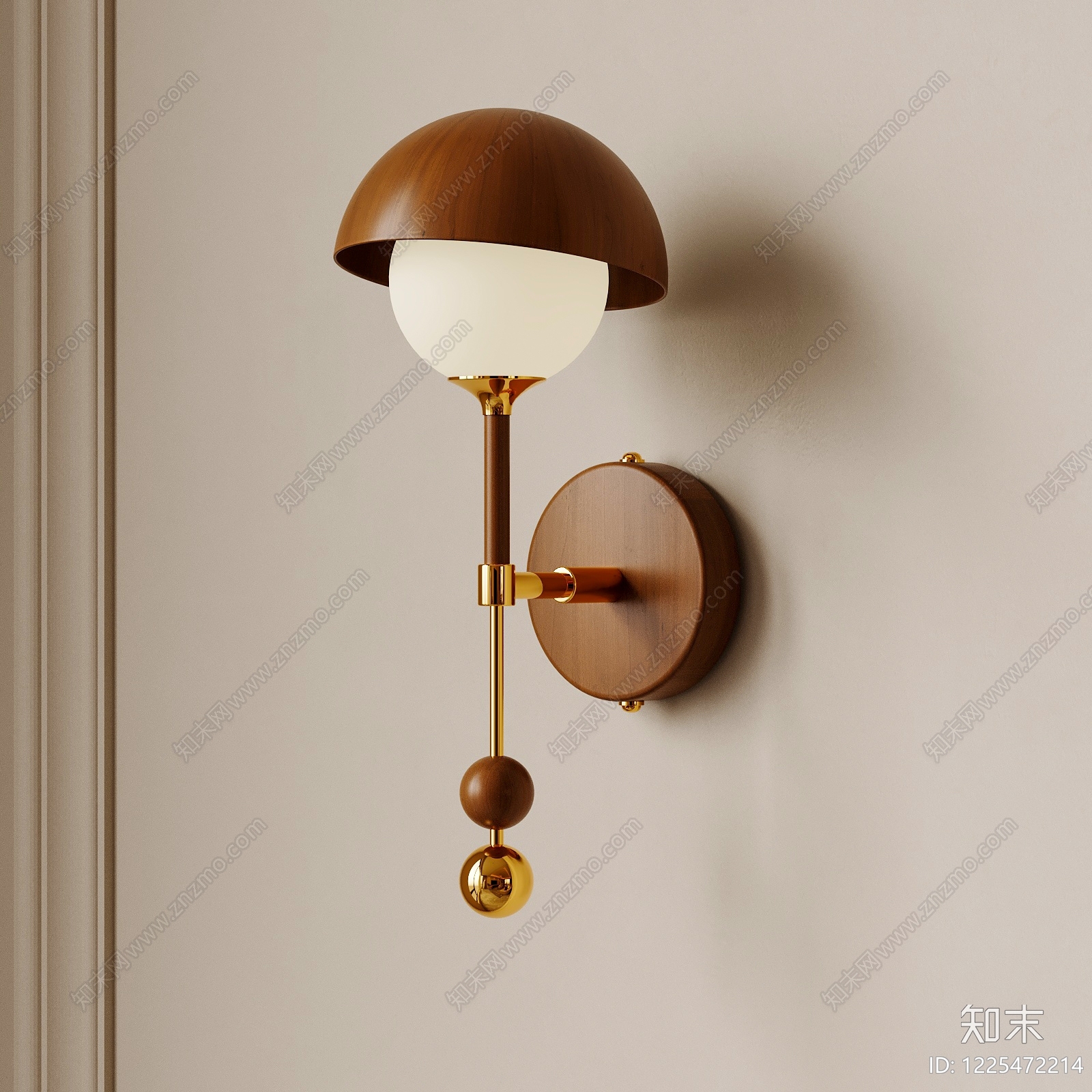 中古风壁灯SU模型下载【ID:1225472214】