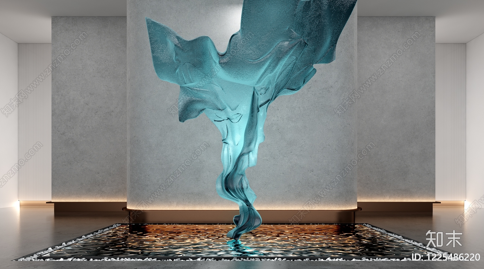 现代艺术装置3D模型下载【ID:1225486220】