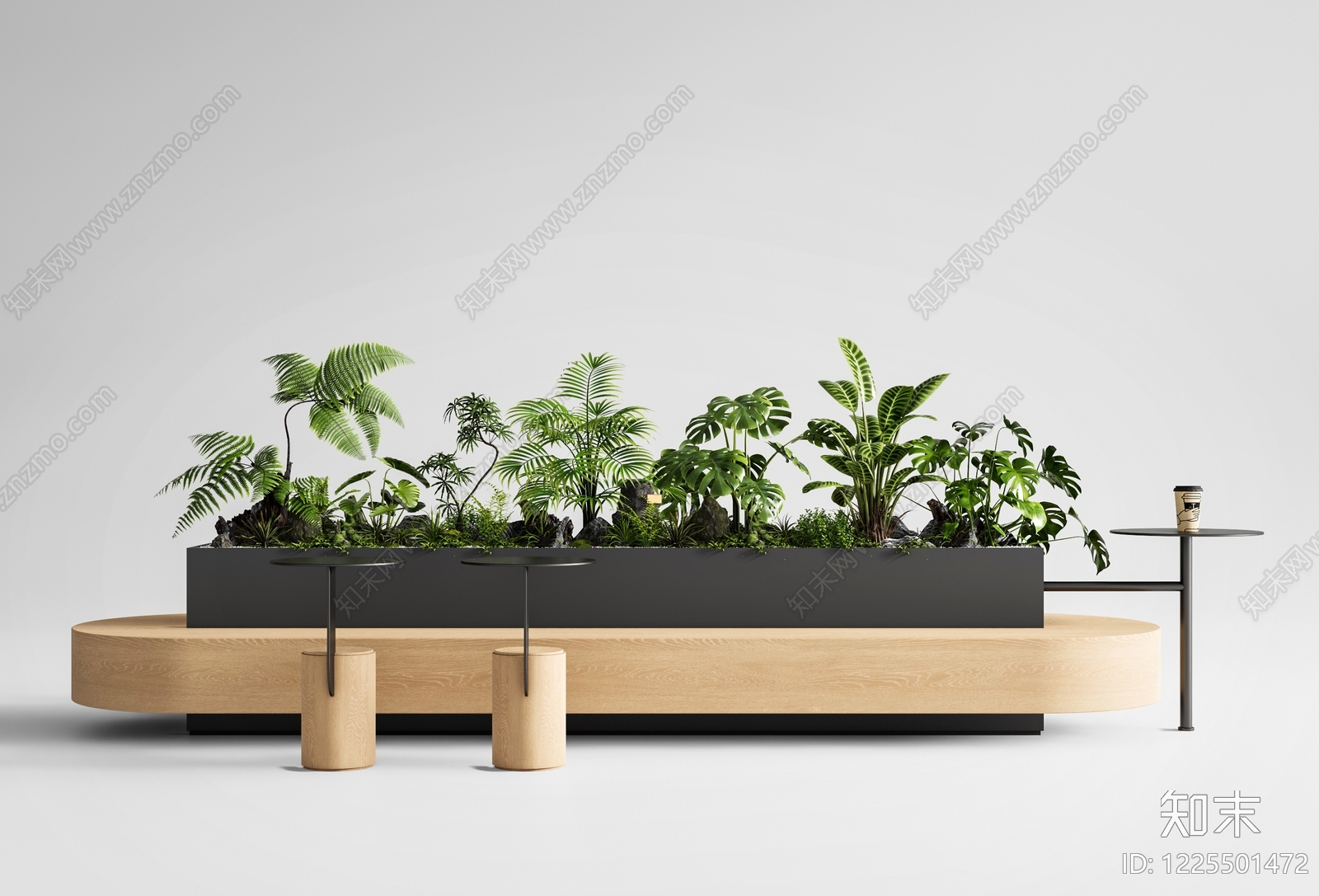现代简约景观座椅3D模型下载【ID:1225501472】