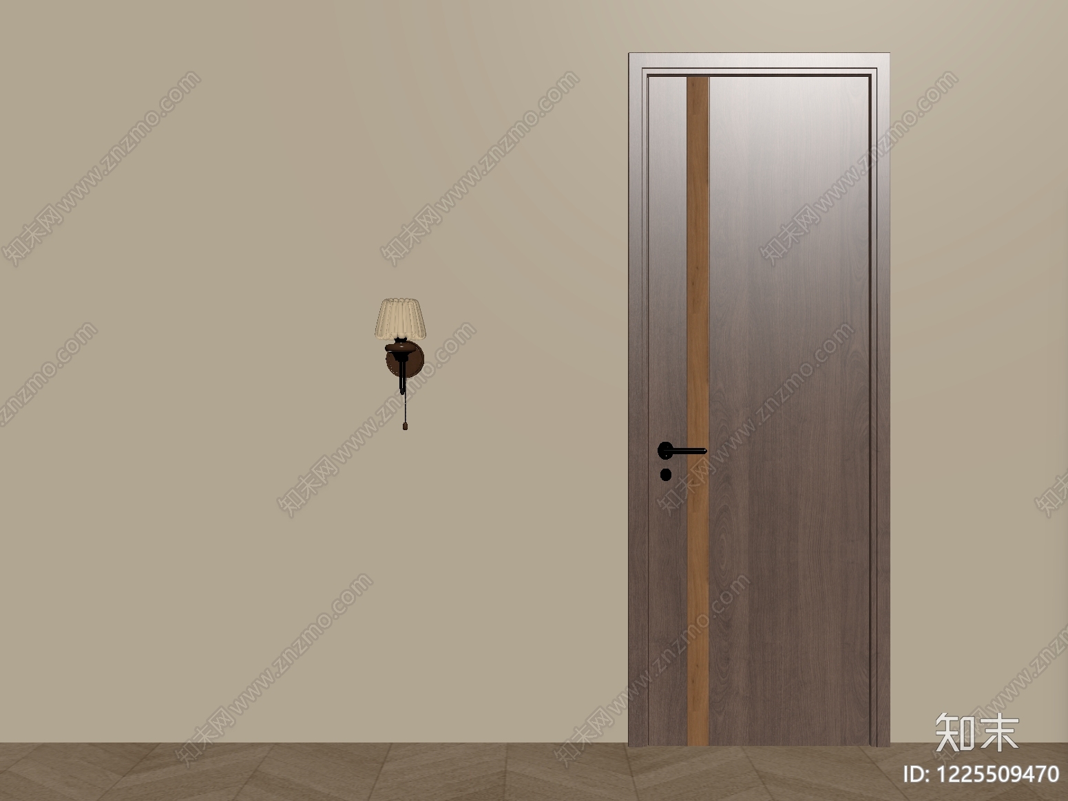现代简约单开门SU模型下载【ID:1225509470】