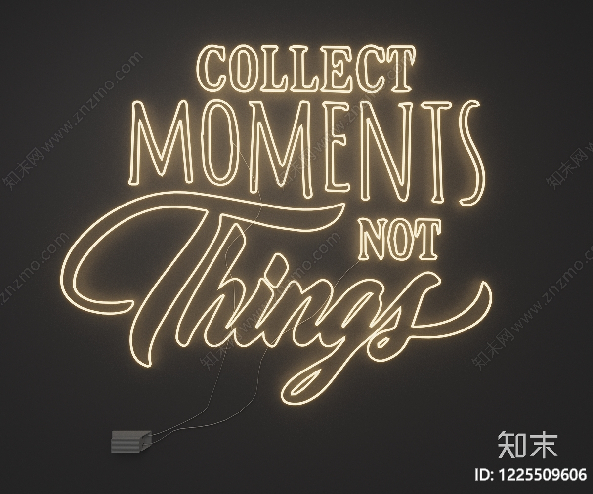 霓虹灯SU模型下载【ID:1225509606】