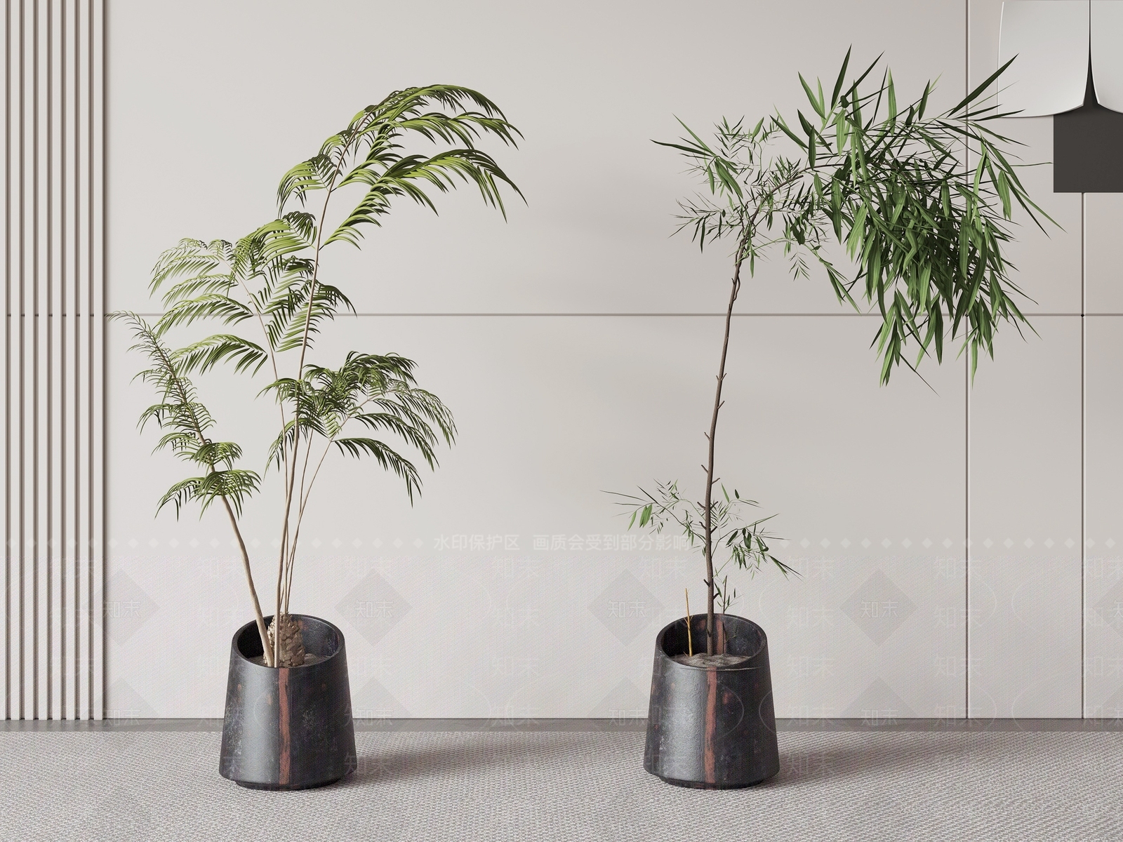 极简盆栽3D模型下载【ID:1225511462】
