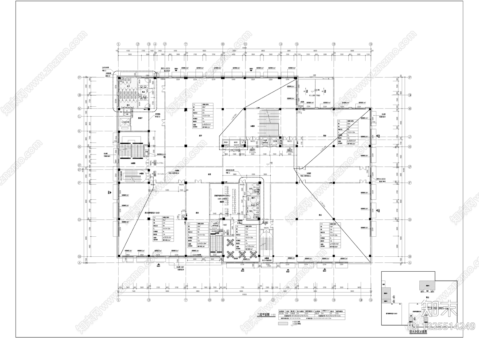 社区商业中心cad施工图下载【ID:1225514249】