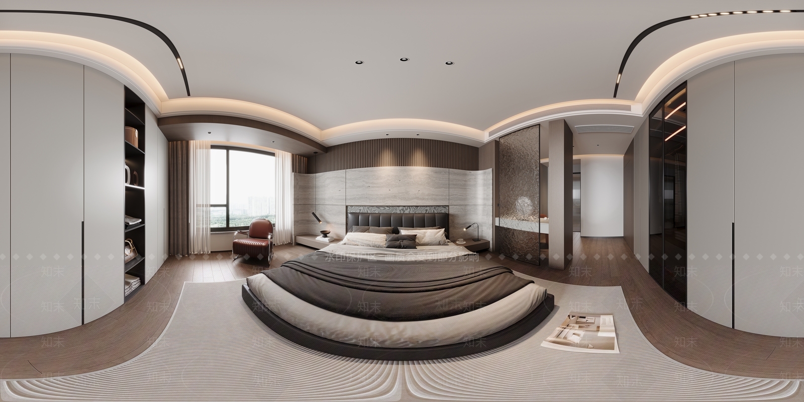 现代主卧3D模型下载【ID:1225519029】
