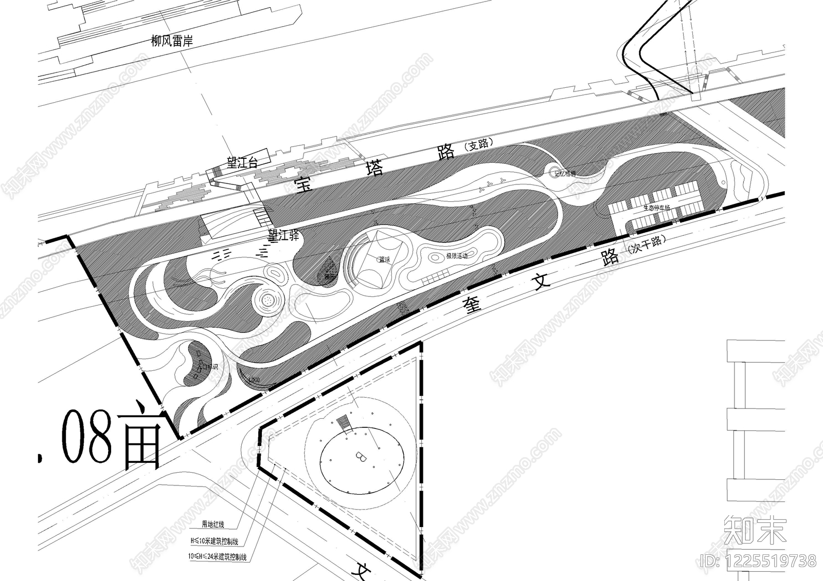 景观平面图cad施工图下载【ID:1225519738】