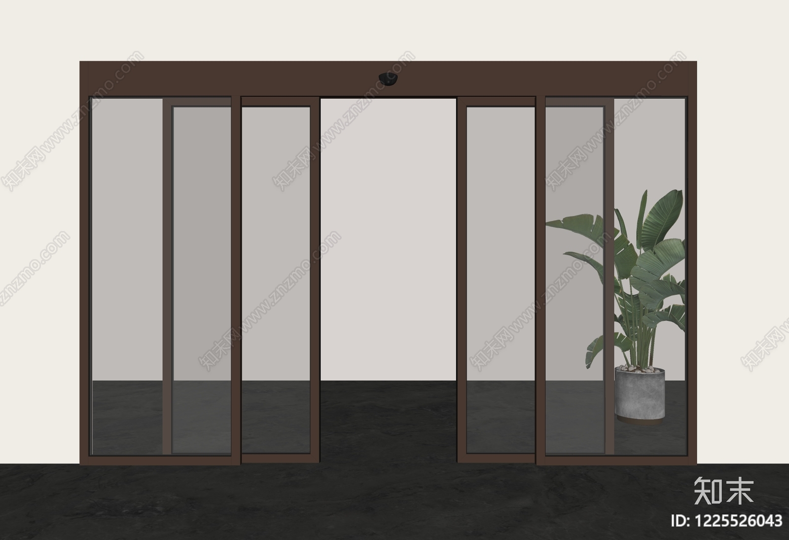 轻奢推拉门SU模型下载【ID:1225526043】