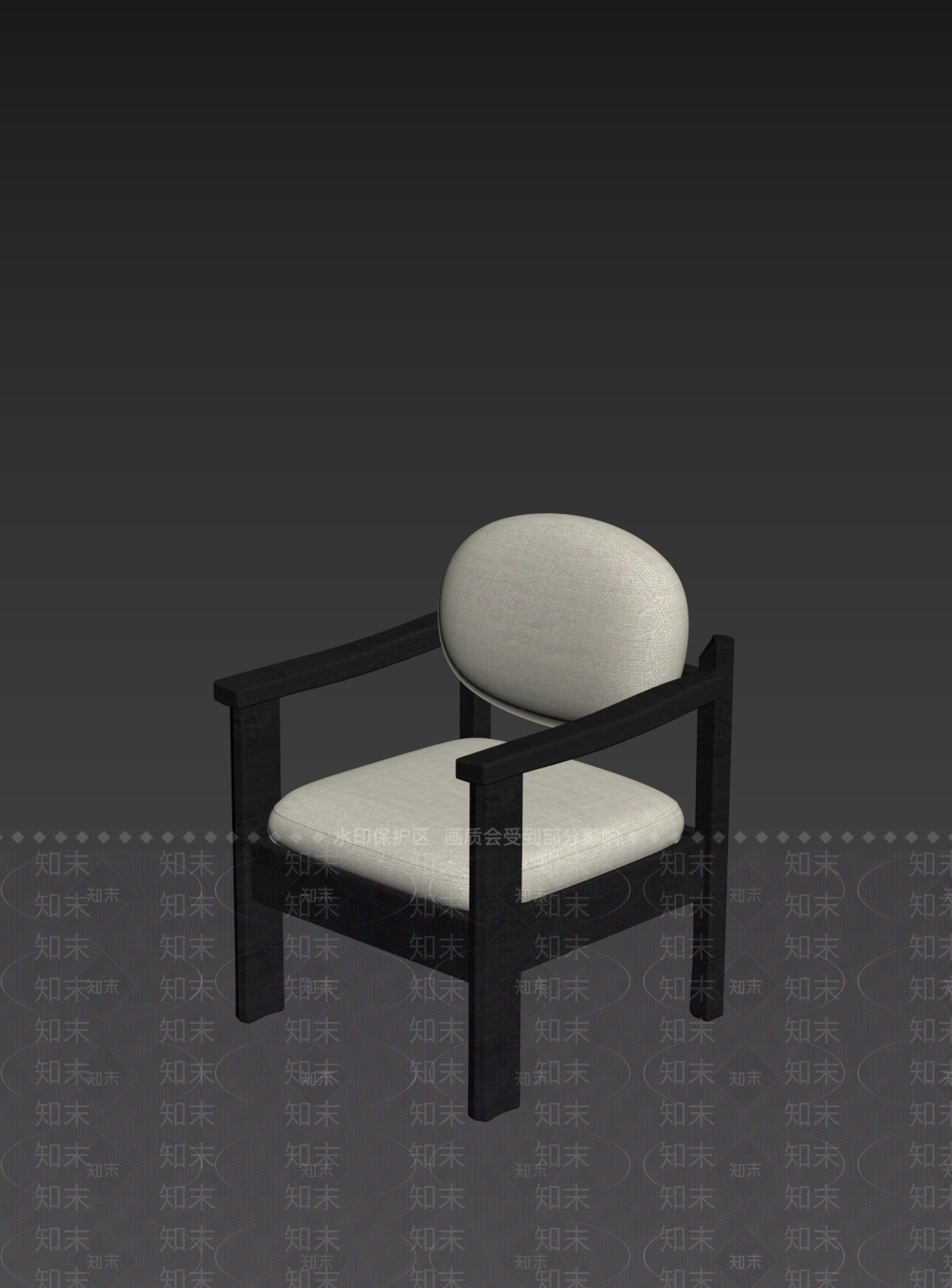 现代简约休闲椅3D模型下载【ID:1225530055】