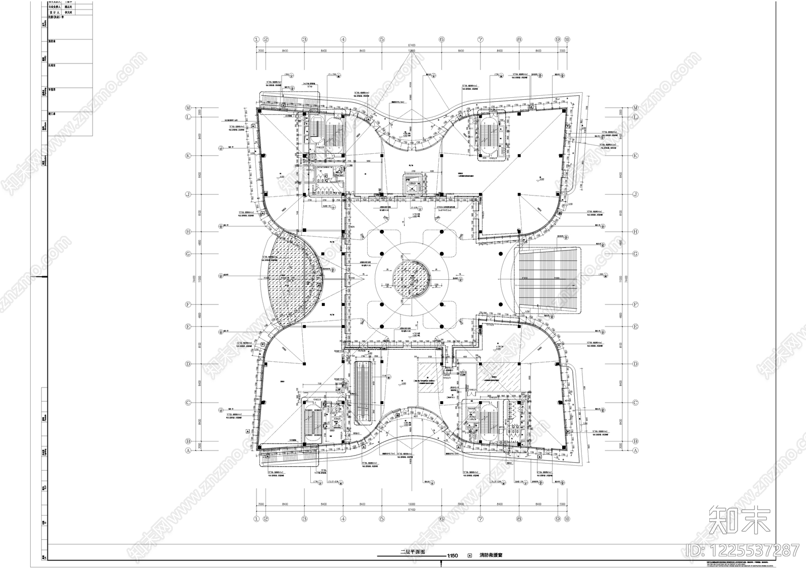 社区商业中心cad施工图下载【ID:1225537287】