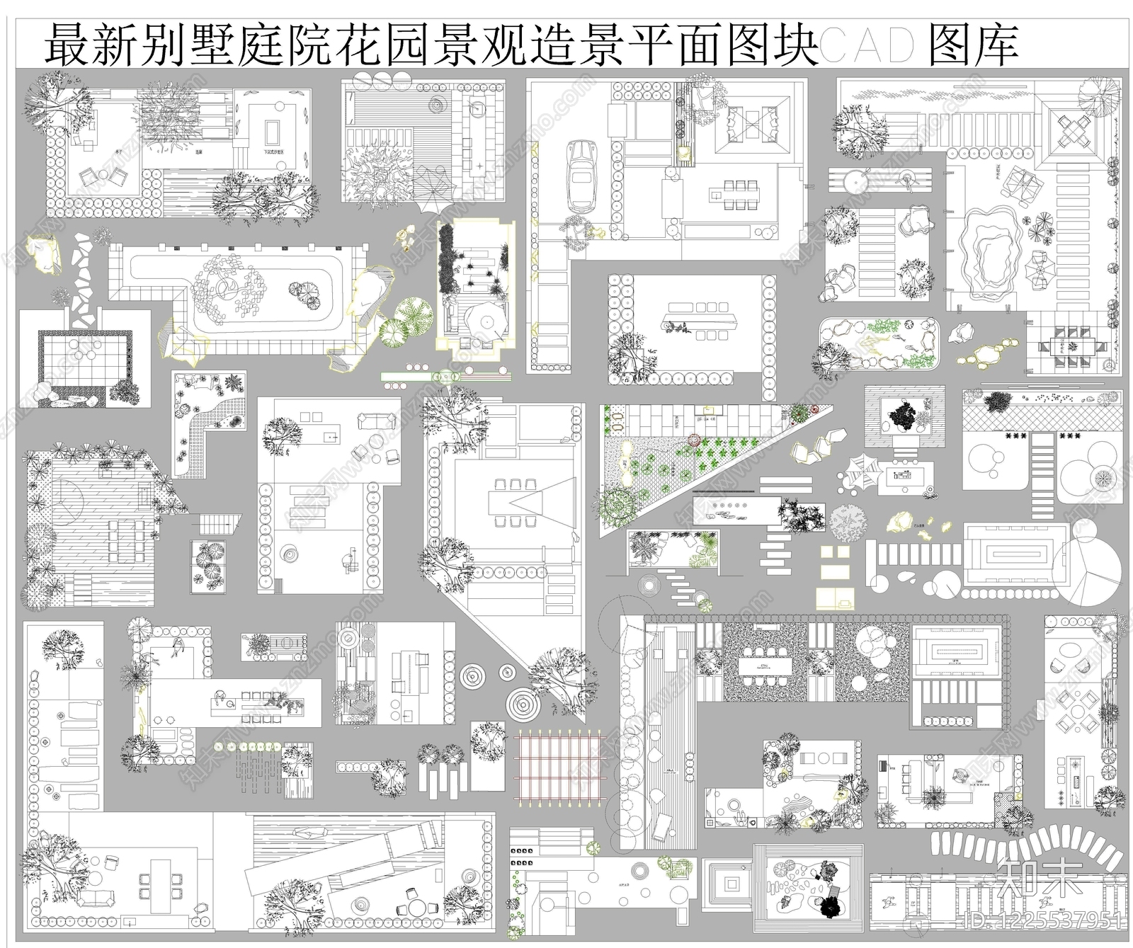 庭院cad施工图下载【ID:1225537951】