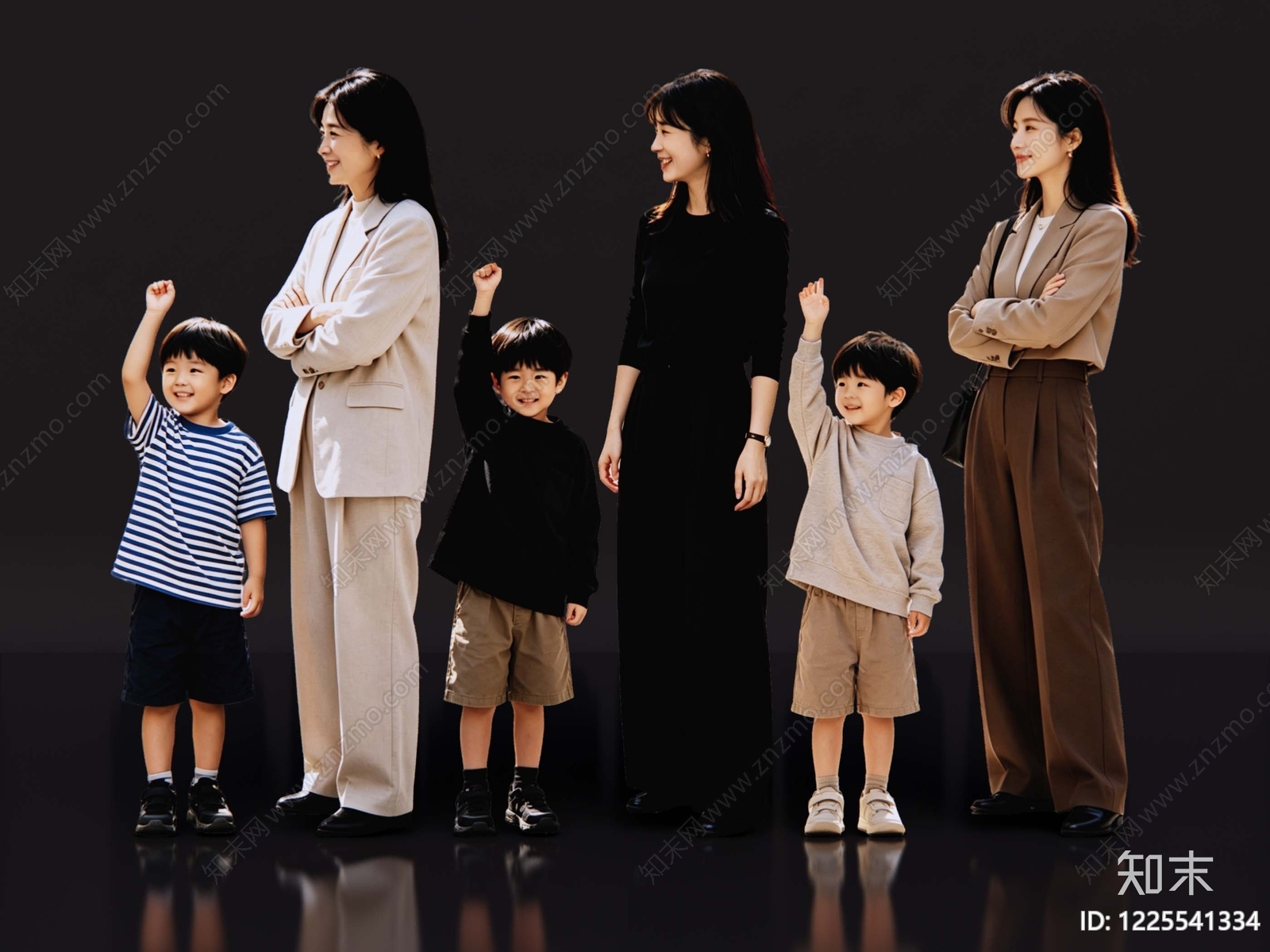 现代简约多人SU模型下载【ID:1225541334】