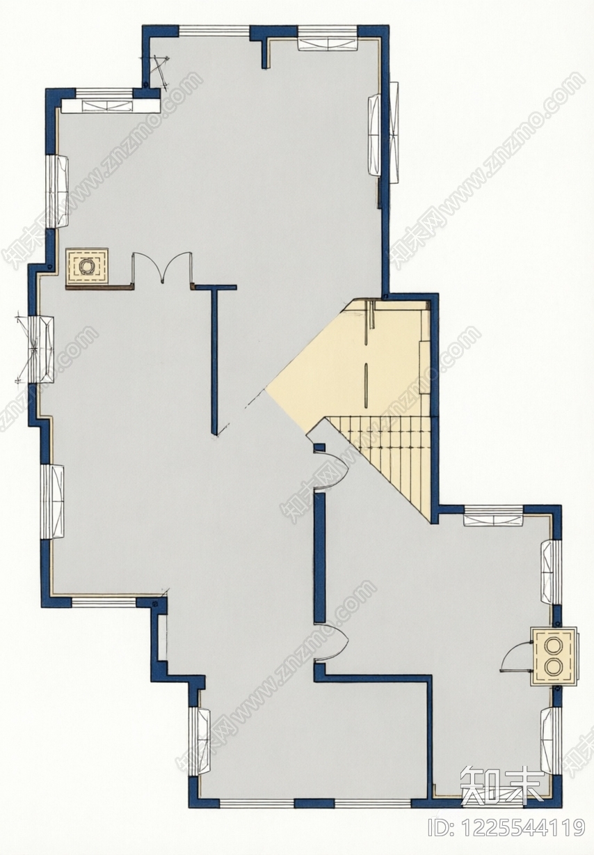 别墅cad施工图下载【ID:1225544119】