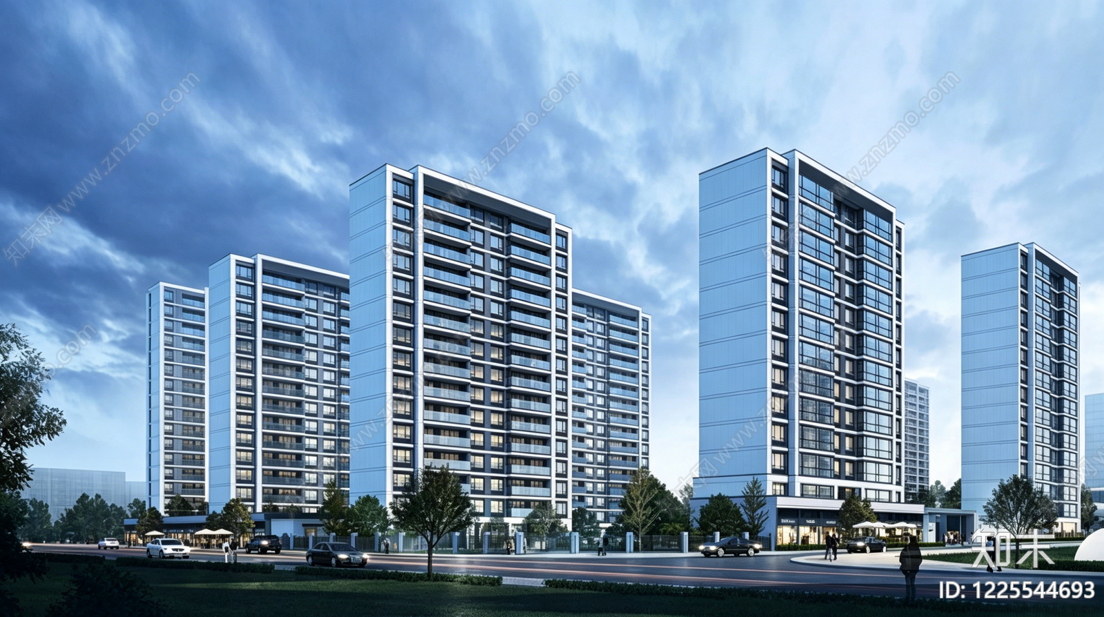 高层住宅cad施工图下载【ID:1225544693】