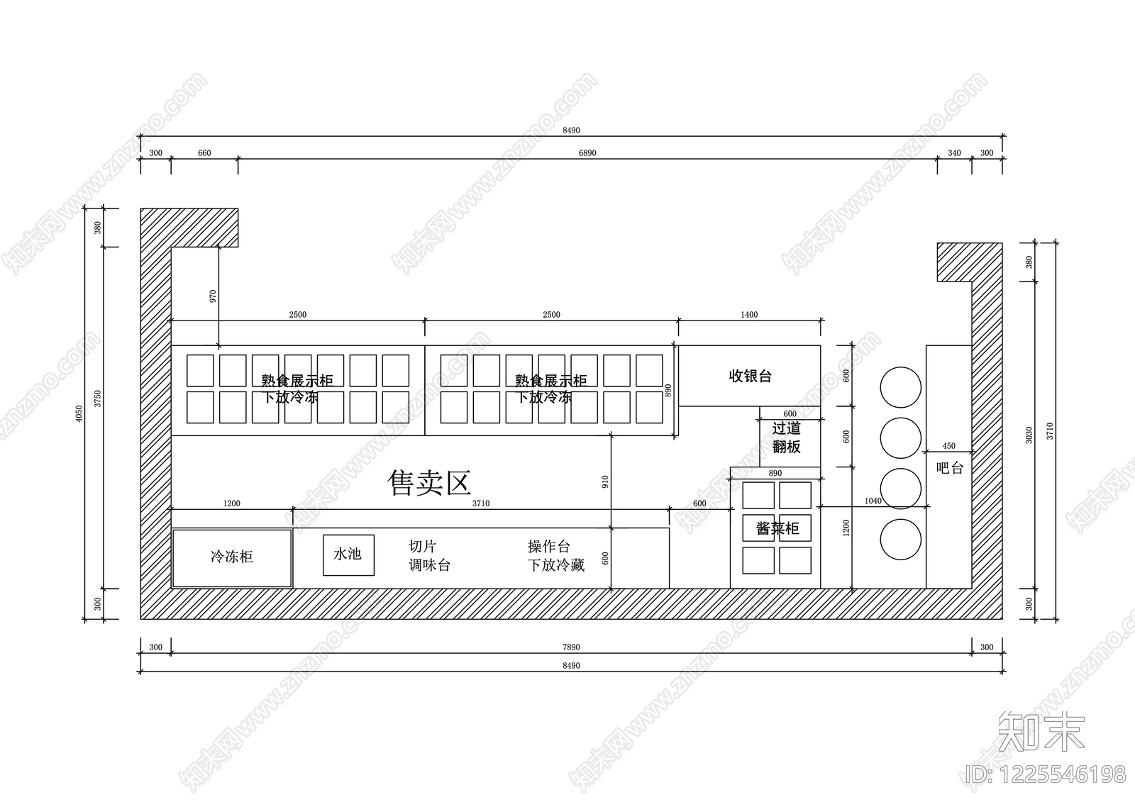 其他餐饮空间cad施工图下载【ID:1225546198】