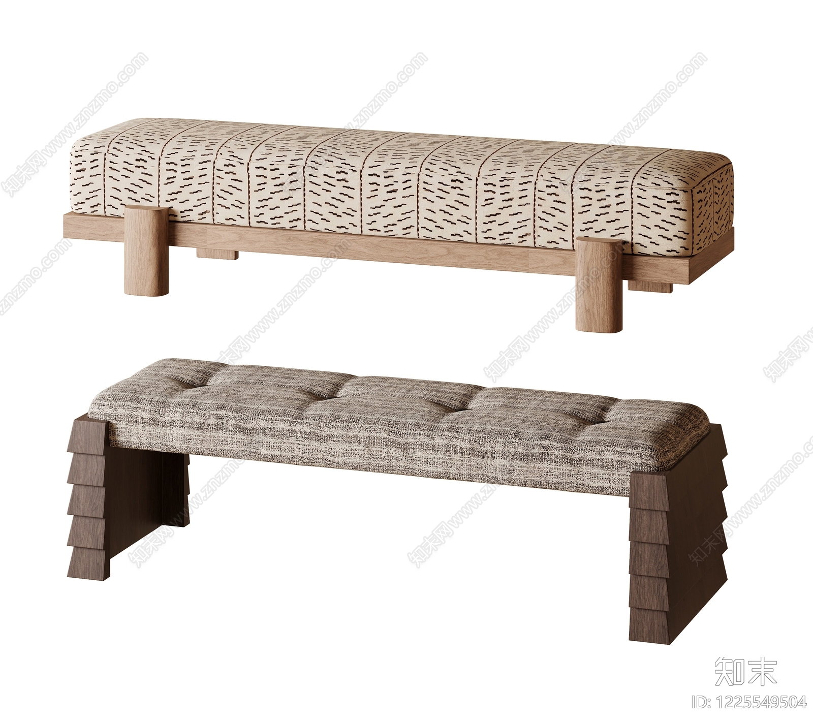 中古风沙发凳SU模型下载【ID:1225549504】