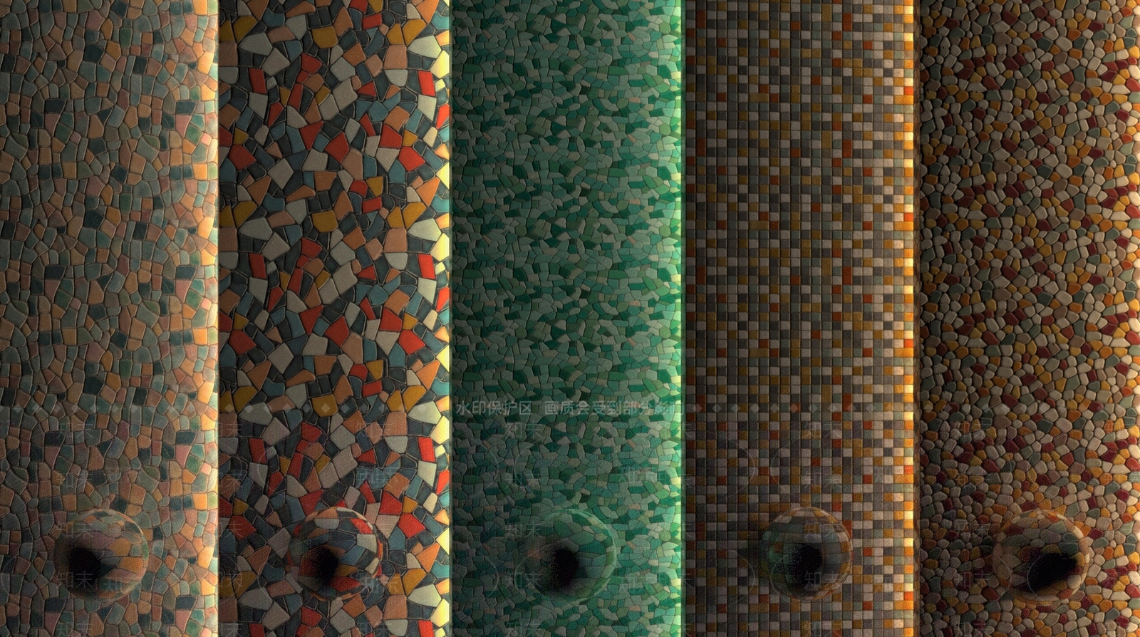 孟菲斯地砖3D模型下载【ID:1225552226】