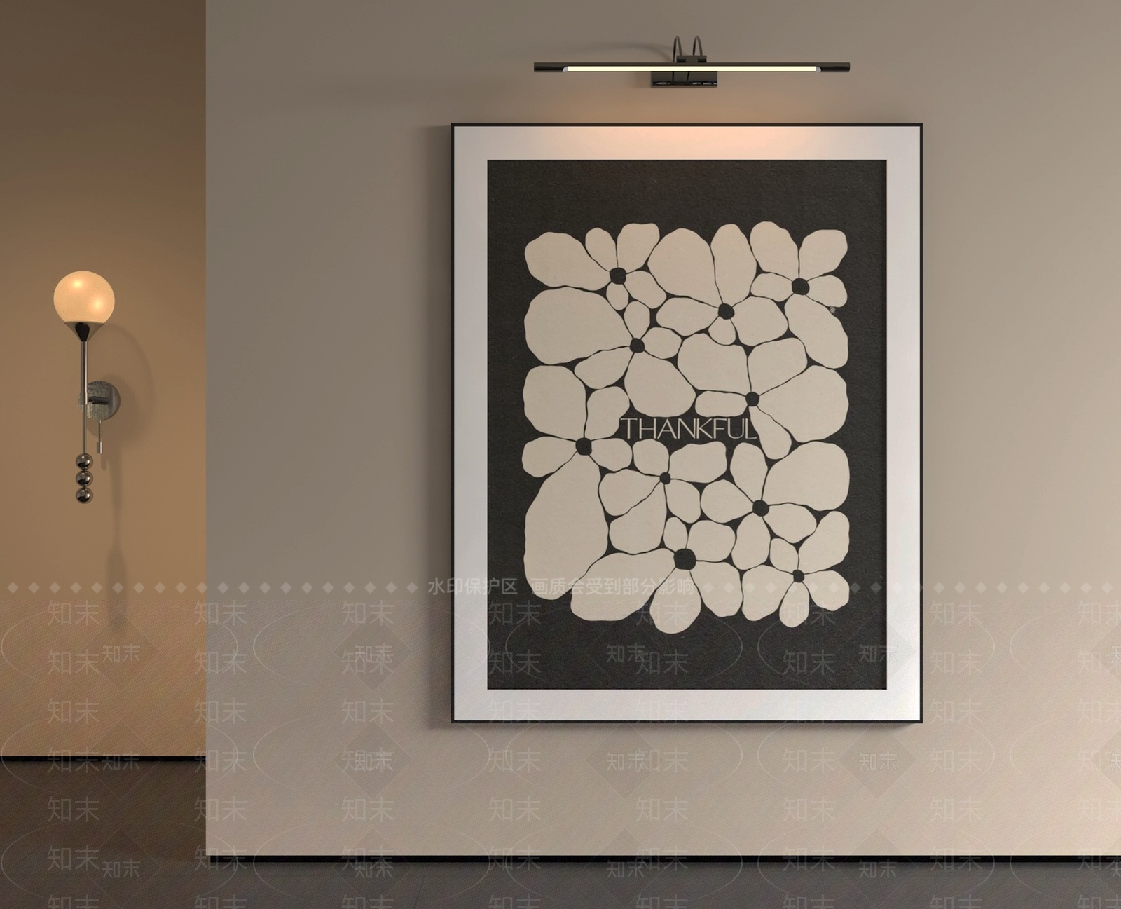 极简抽象挂画3D模型下载【ID:1225567207】