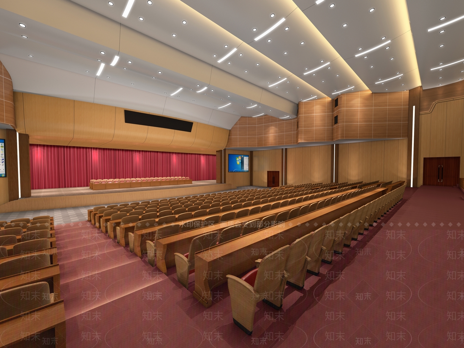 现代报告厅3D模型下载【ID:1225571075】