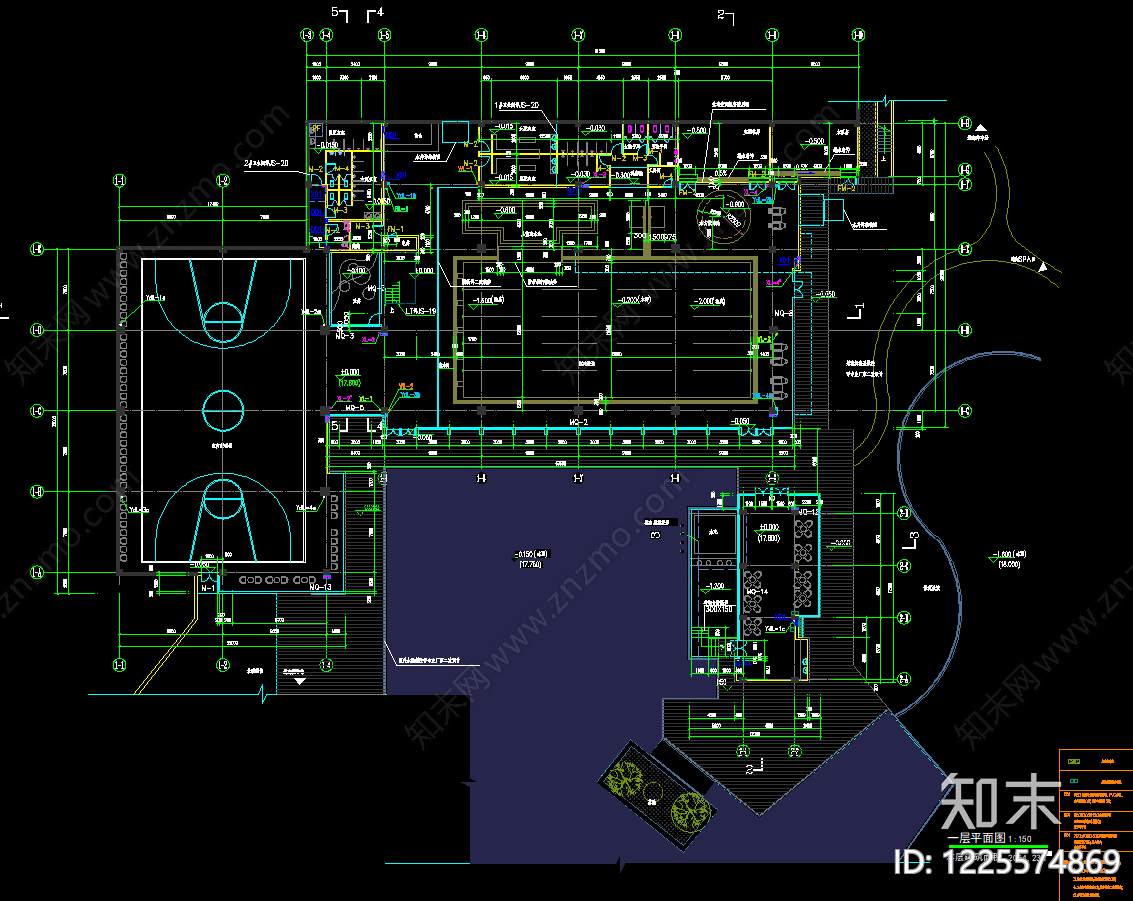 体育馆建筑CAD图纸