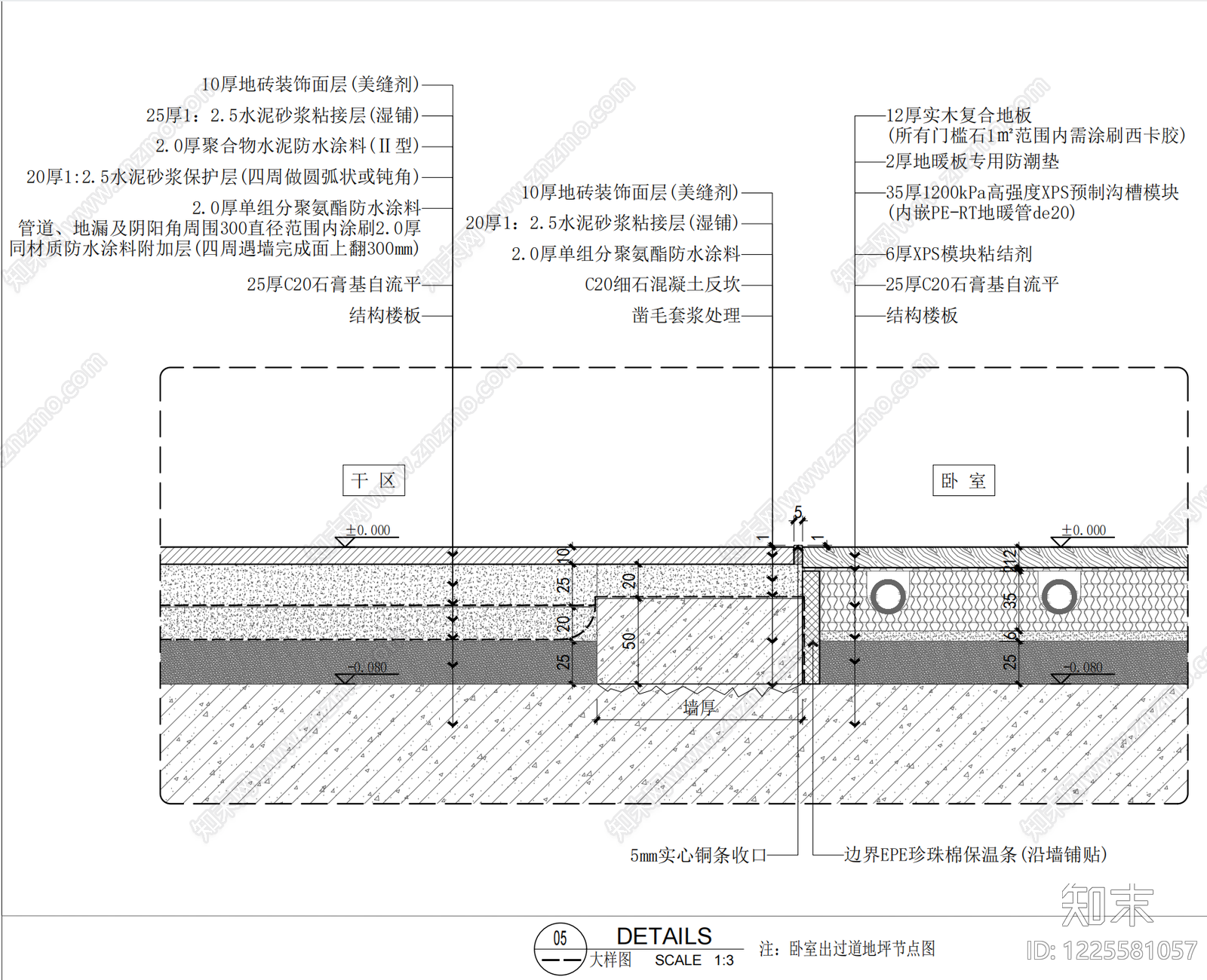 地面综合节点cad施工图下载【ID:1225581057】