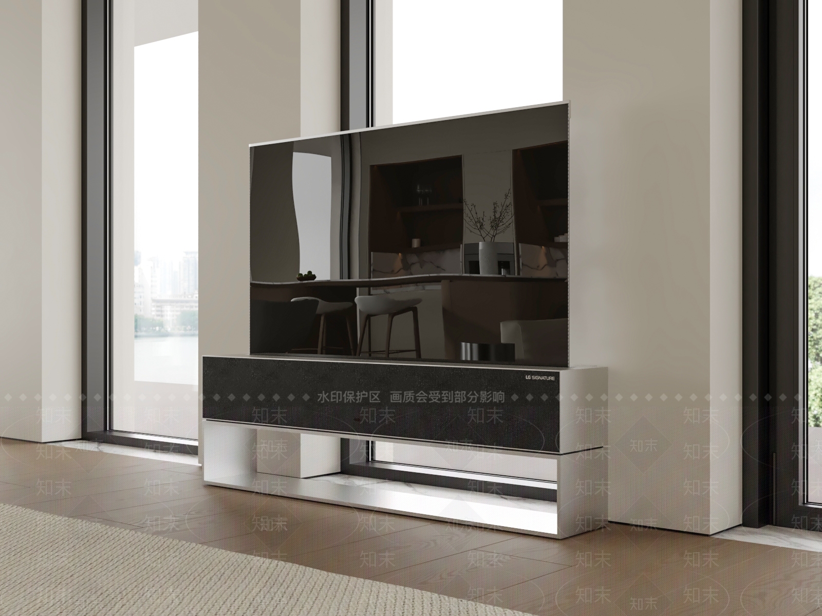 意式极简电视柜3D模型下载【ID:1225606112】