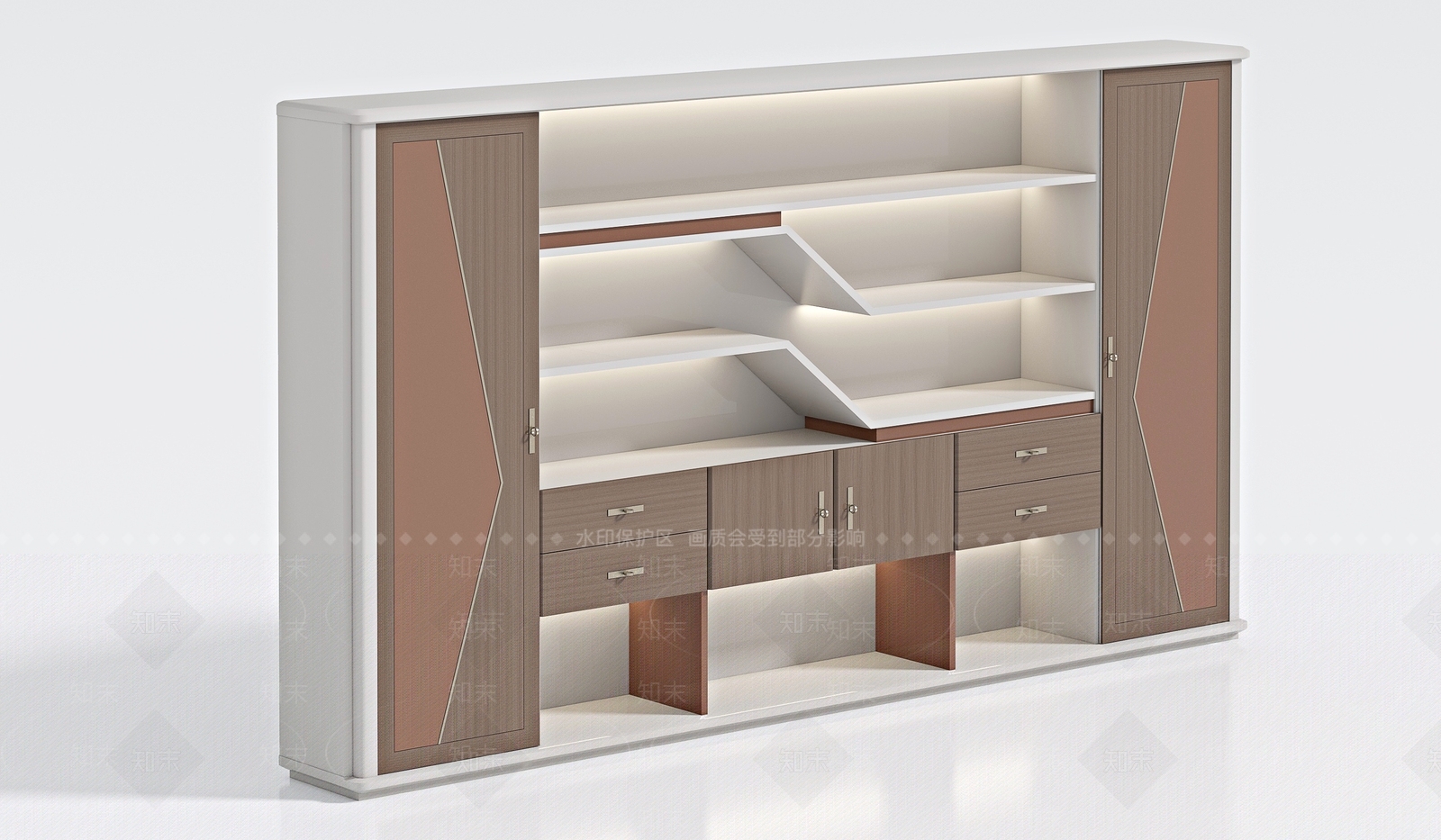 现代储物柜3D模型下载【ID:1225606778】