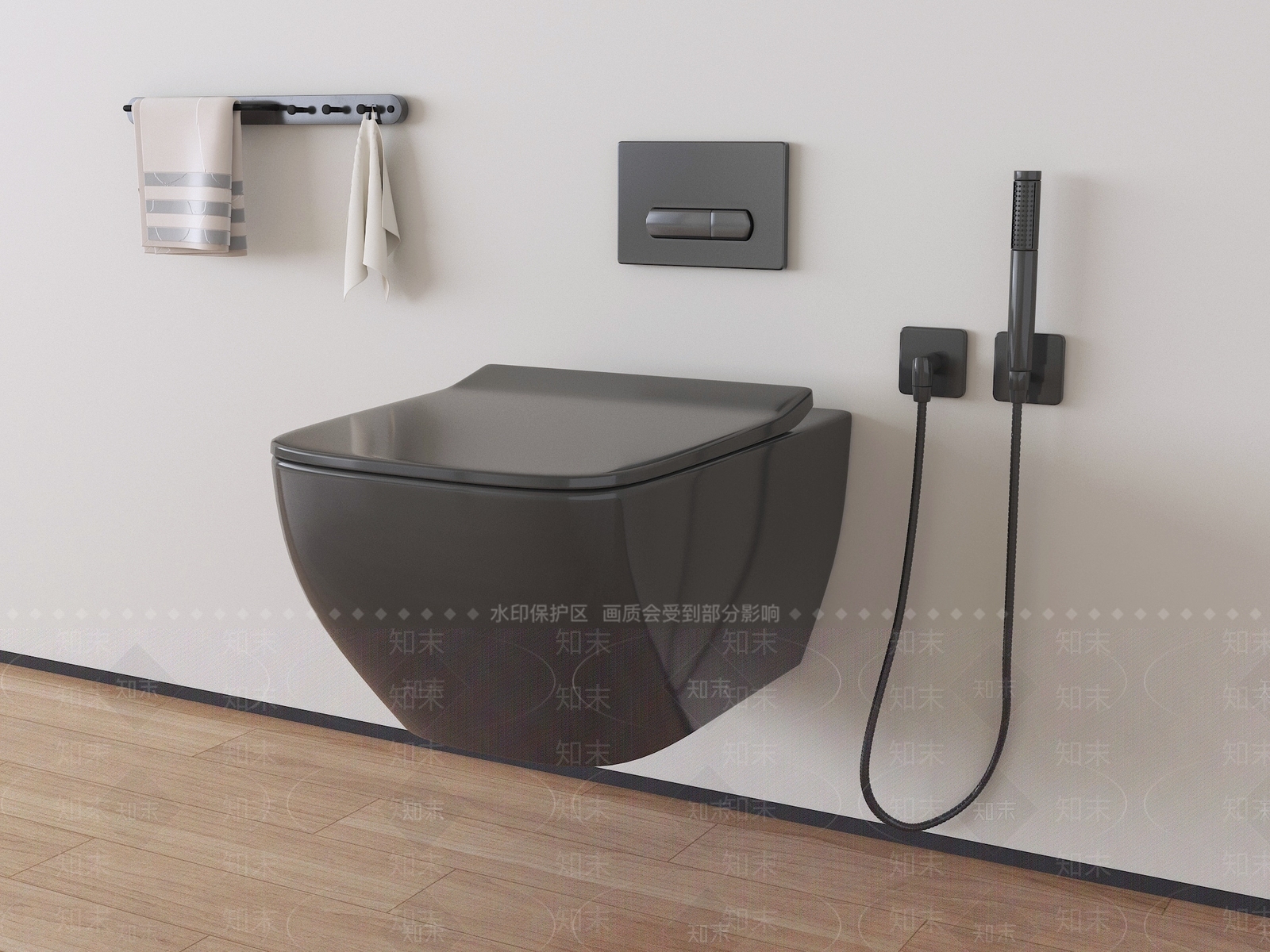 极简马桶3D模型下载【ID:1225606870】