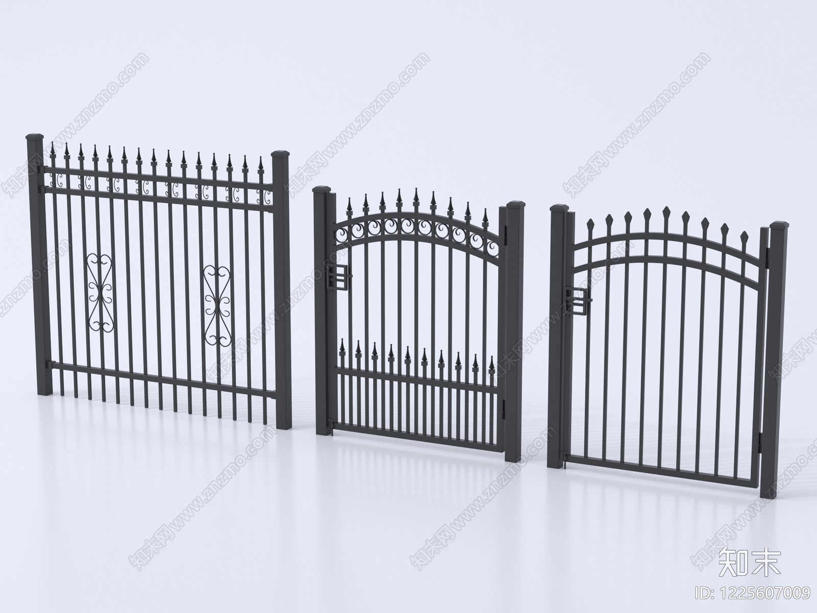 欧式栏杆SU模型草图