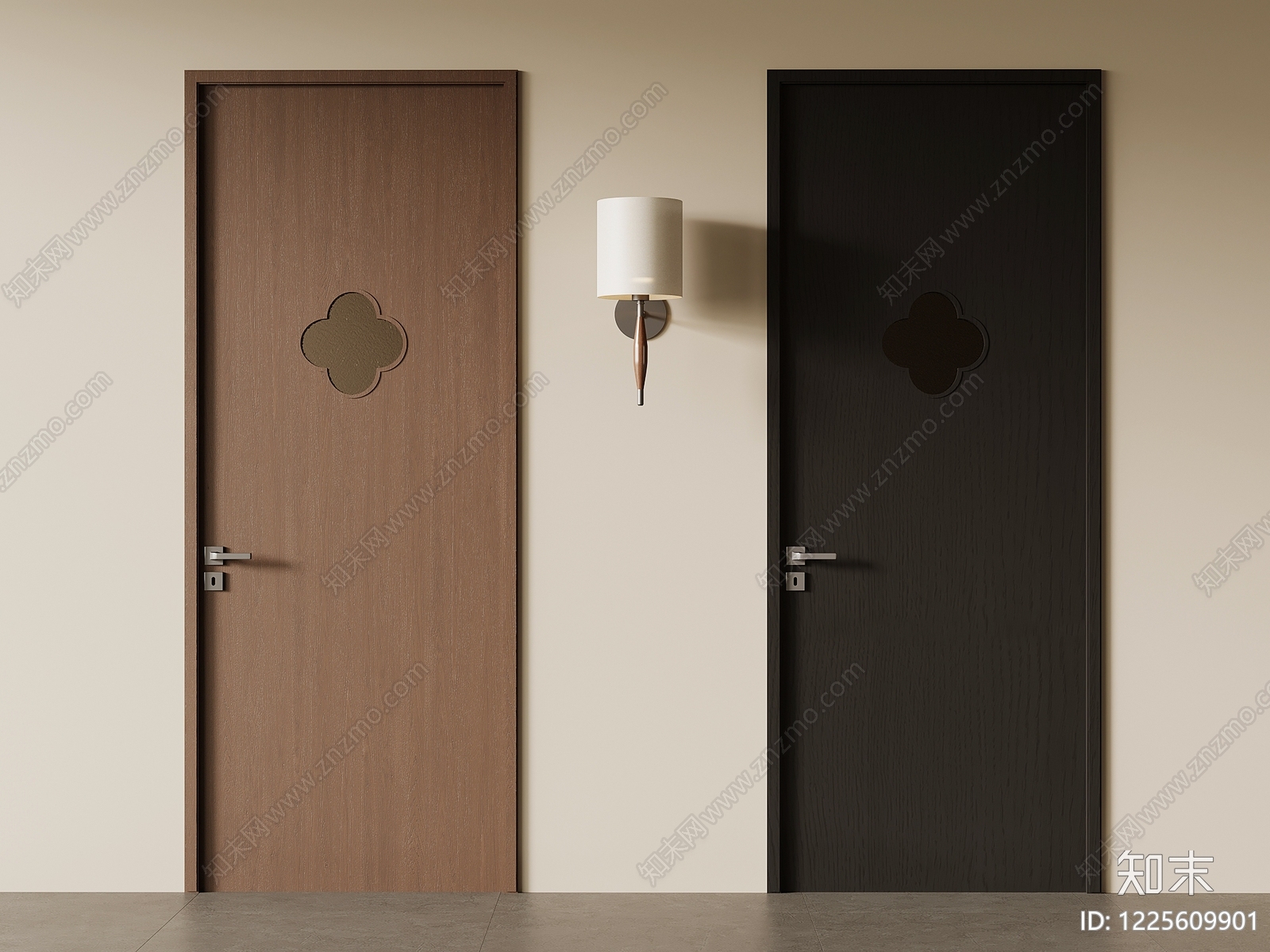 新中式单开门SU模型下载【ID:1225609901】