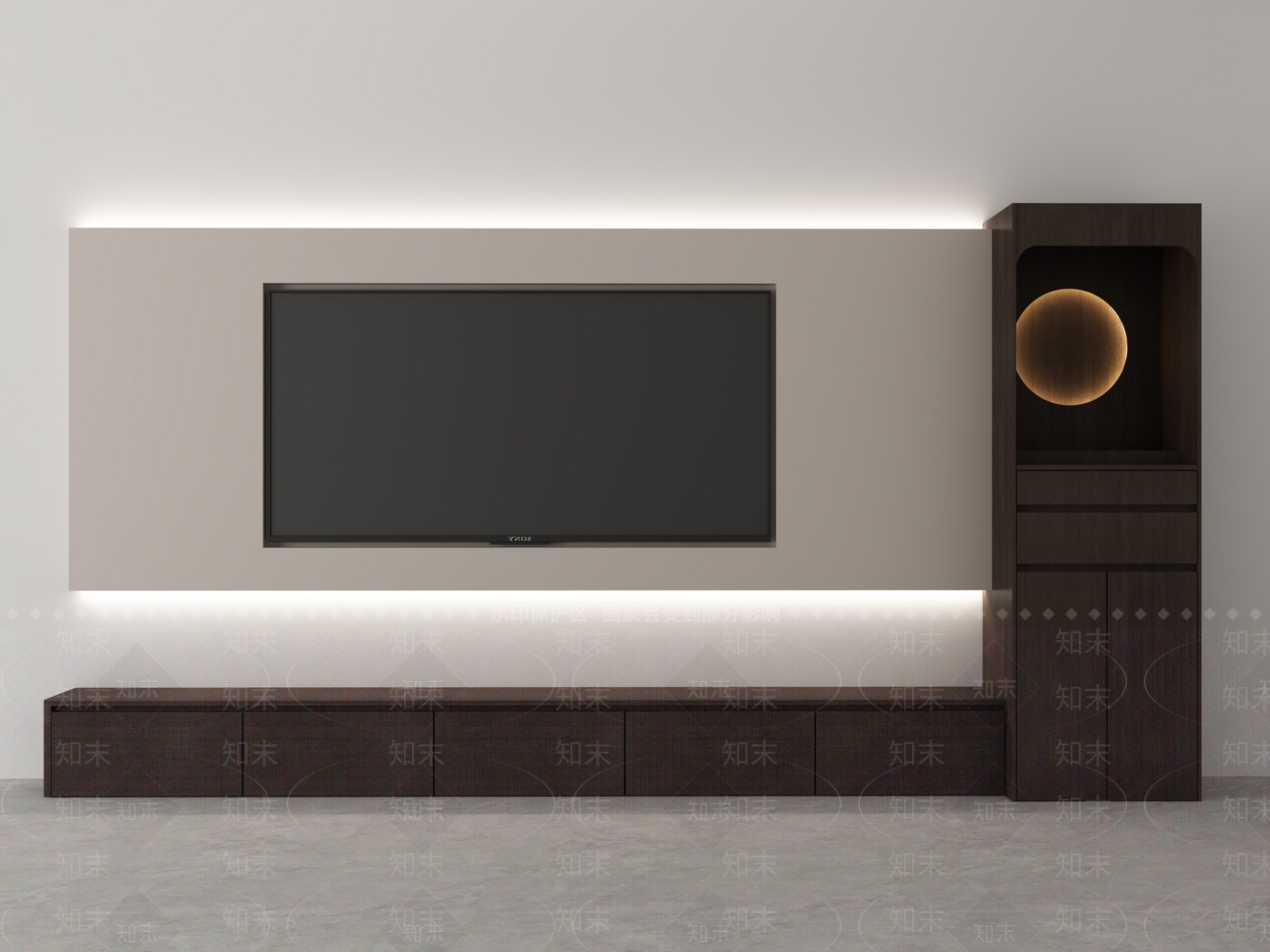 极简家居客厅3D模型下载【ID:1225610058】