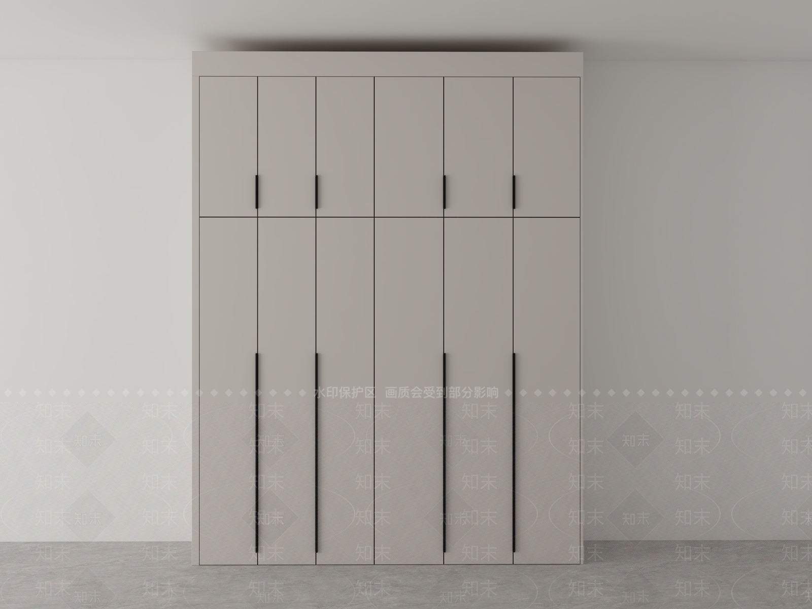 极简衣柜3D模型下载【ID:1225610988】