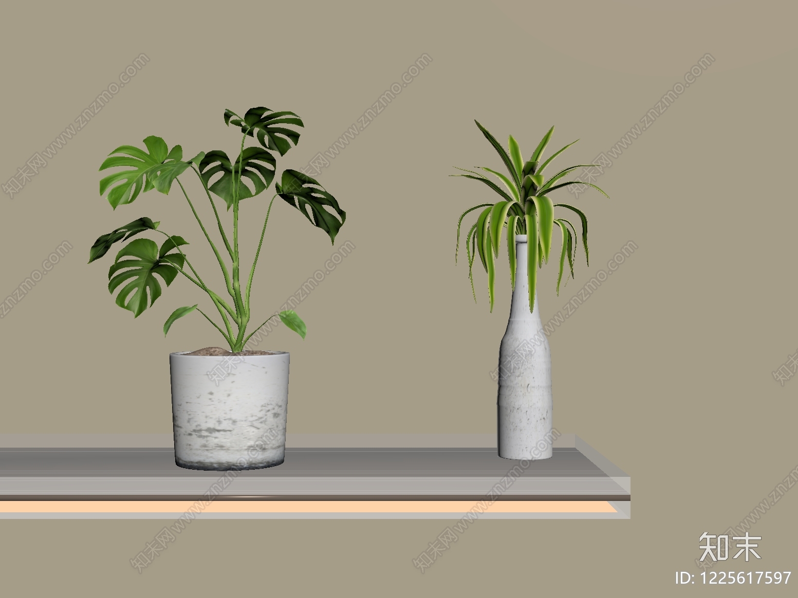 侘寂盆栽SU模型下载【ID:1225617597】