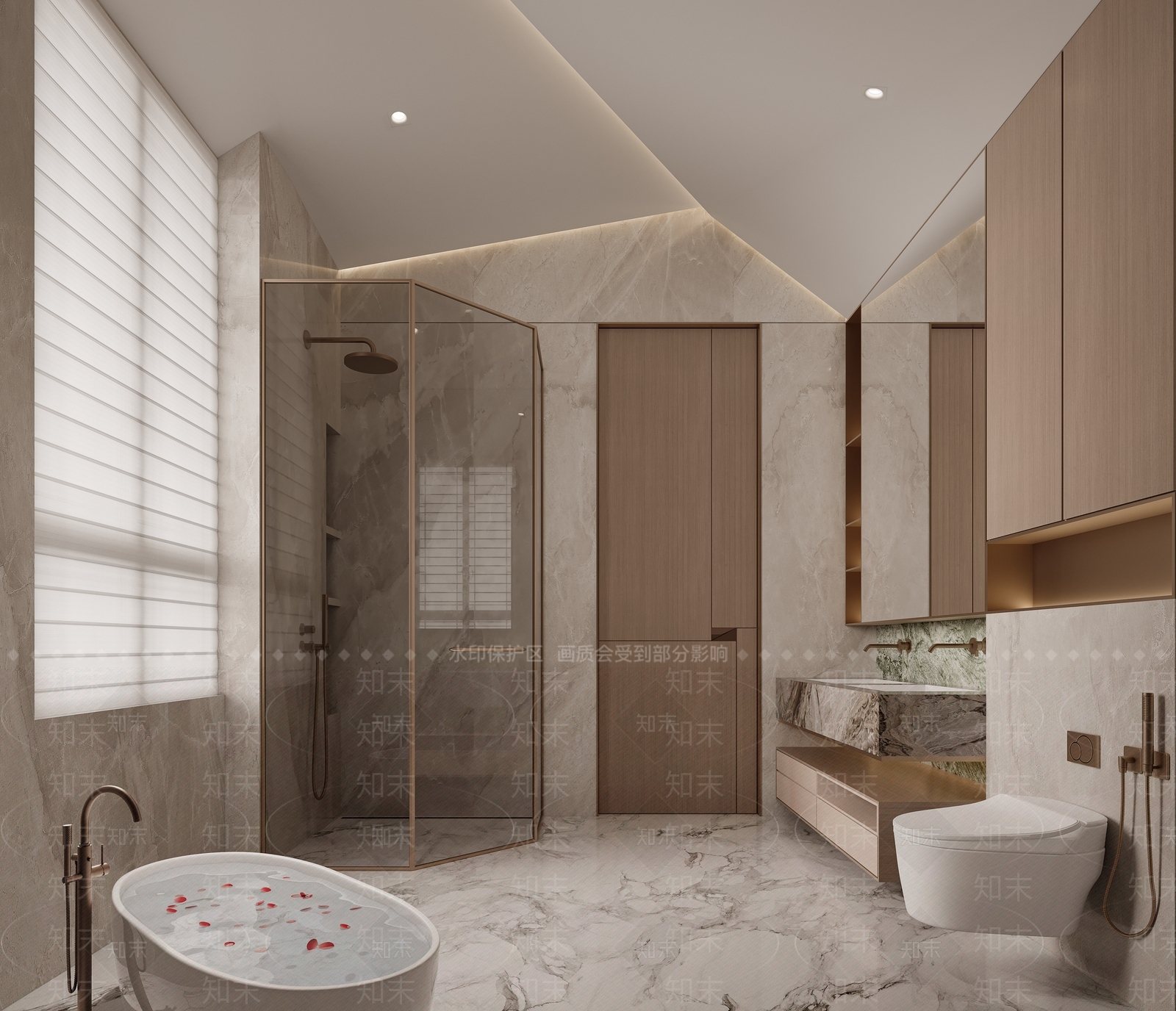 轻奢卫生间3D模型下载【ID:1225621147】