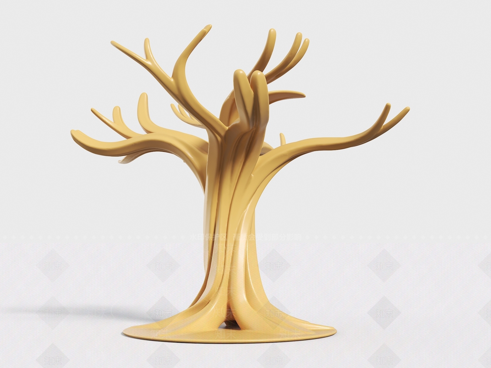 现代艺术装置3D模型下载【ID:1225622599】