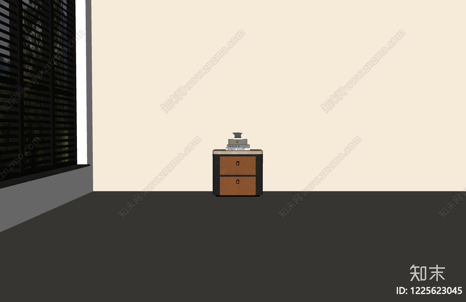 轻奢床头柜SU模型下载【ID:1225623045】
