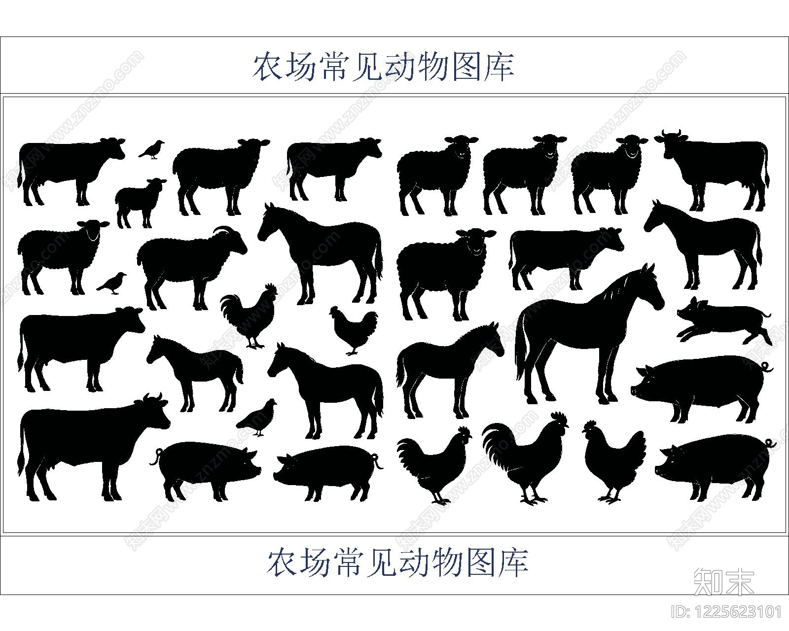 动物cad施工图下载【ID:1225623101】