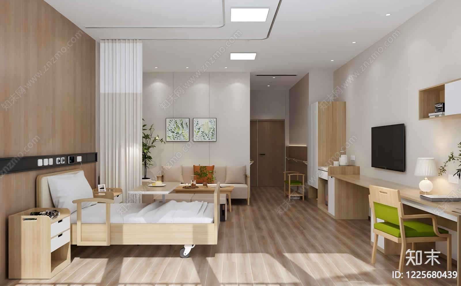 医院SU模型下载【ID:1225680439】