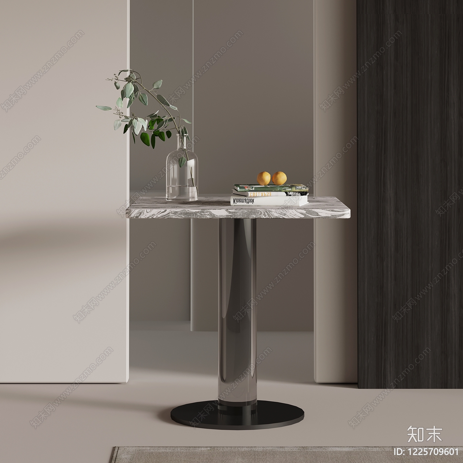 意式极简边几SU模型草图