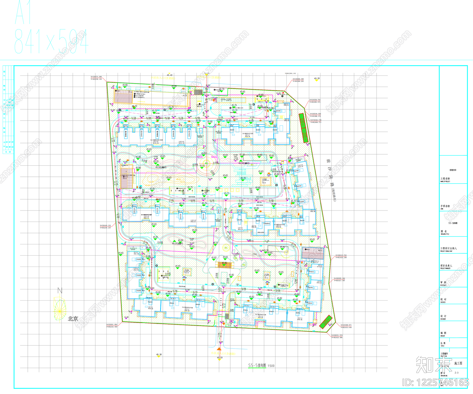 宅间绿地cad施工图下载【ID:1225746165】