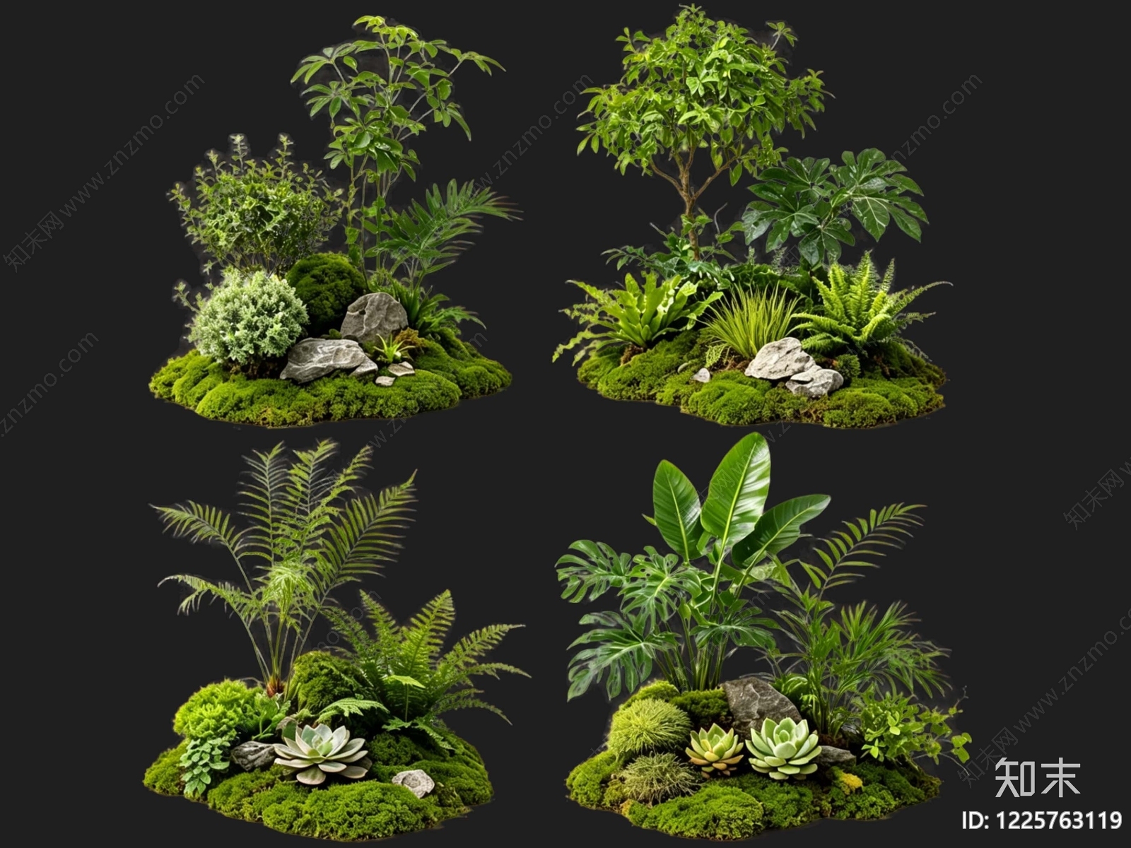 禅意花境SU模型草图