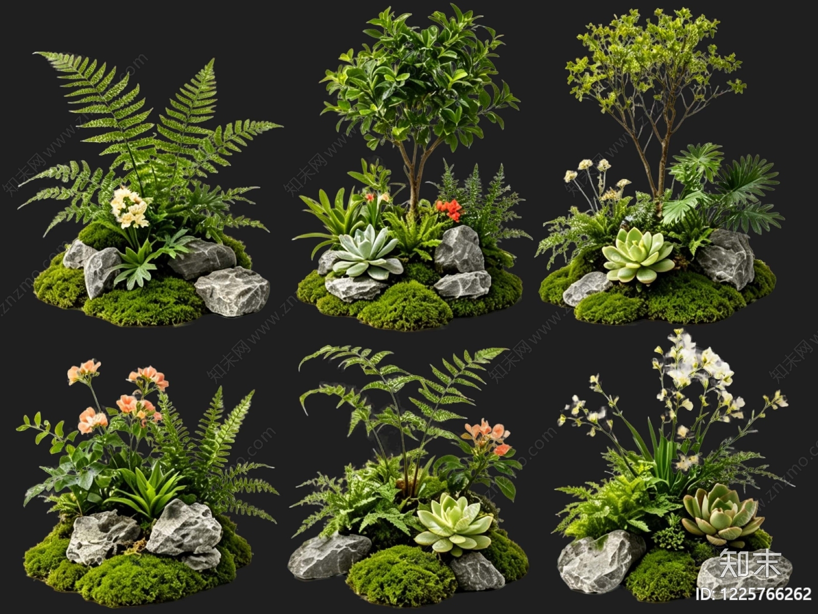 禅意花境SU模型草图
