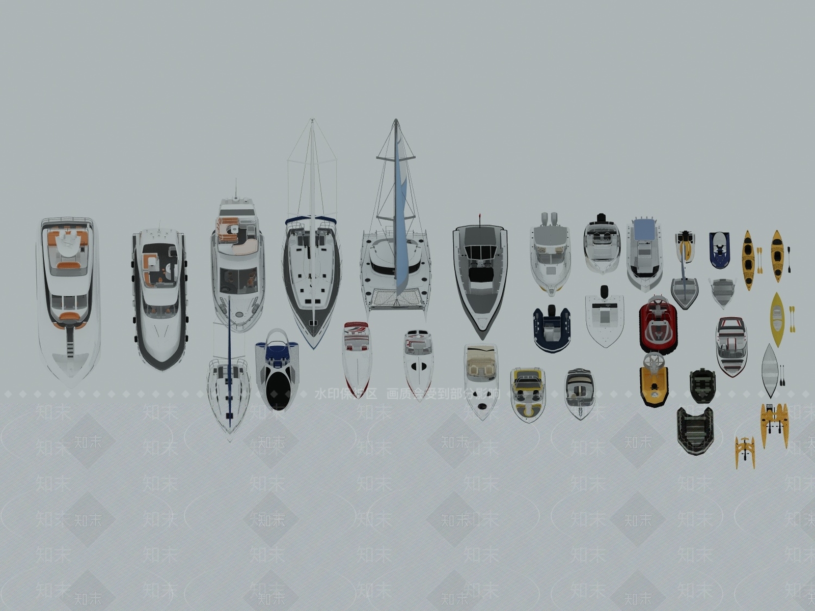船3D模型渲染效果图